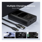 K&F Concept NP-FZ100 Battery Charger with LCD for Sony Alpha Cameras (KF28.0010V1)