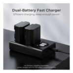 K&F Concept NP-FZ100 Battery Charger with LCD for Sony Alpha Cameras (KF28.0010V1)