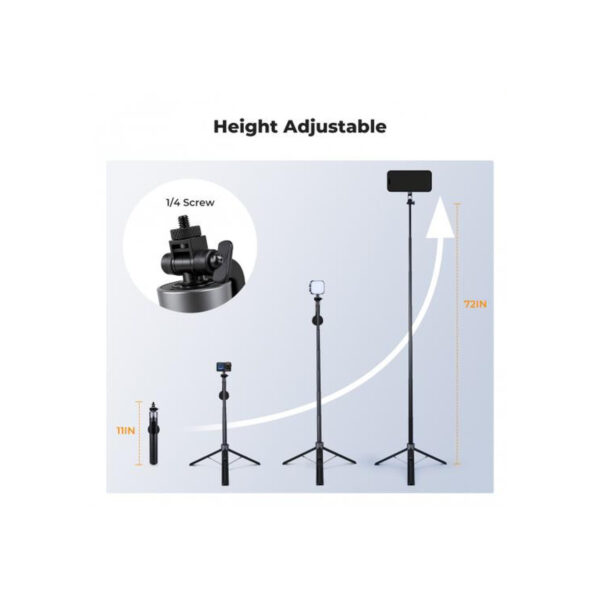 K&F Concept Popod 72" 3-in-1 Magnetic Phone Tripod Selfie Stick Remote (KF15.0015)