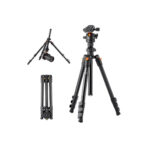 K&F Concept Professional Video Tripod with Ball Head & Phone Clip (KF09.101V1)