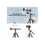 K&F Concept Professional Video Tripod with Ball Head BH-28L+Universal Central Axis (KF09.087V6)
