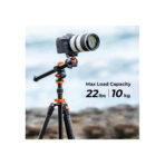 K&F Concept Professional Video Tripod with Ball Head BH-28L+Universal Central Axis (KF09.087V6)