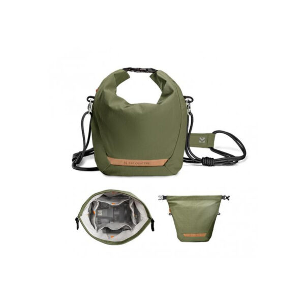 K&F Concept Small Lightweight Bag Crossbody & Inner Liner Camera Bag for Protection and Versatility U11 Green (KF13.168V3)
