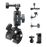 K&F Concept Super Clamp 360° Dual Ball Head Camera Mount Handlebar (KF31.204)