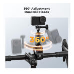 K&F Concept Super Clamp 360° Dual Ball Head Camera Mount Handlebar (KF31.204)
