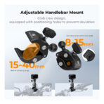 K&F Concept Super Clamp 360° Dual Ball Head Camera Mount Handlebar (KF31.204)