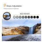 K&F Concept Variable ND2-ND400 43mm 1-9 Stop Multi-Coated Filter (KF01.1396)