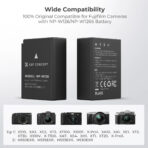 K&F Concept 1300mAh NP-W126 NP-W126S Battery and Charger for Fujifilm X100VI, X100V, XS10, XT30, XT30 II, XT20, XE4, A5, Dual-Slot Fast Charger, Type-C and Micro-USB Input, 2 Pack Battery (KF28.0030)