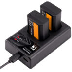 K&F Concept Sony FW-50 Battery Kit – 2 Batteries and Dual Charger (KF28.0015)