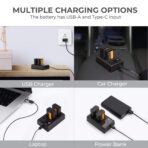 K&F Concept Sony FW-50 Battery Kit – 2 Batteries and Dual Charger (KF28.0015)