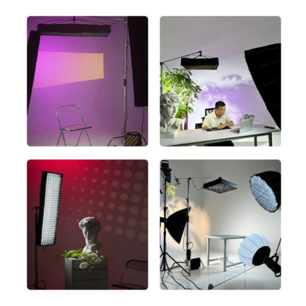 NamTu JB-60x90 RGB 200W Flexible Roll LED Light with Grid