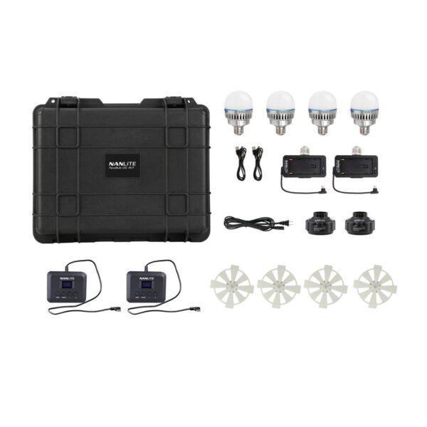 Nanlite PavoBulb 10C Bi-Color RGBWW LED Bulb (4-Light Kit)