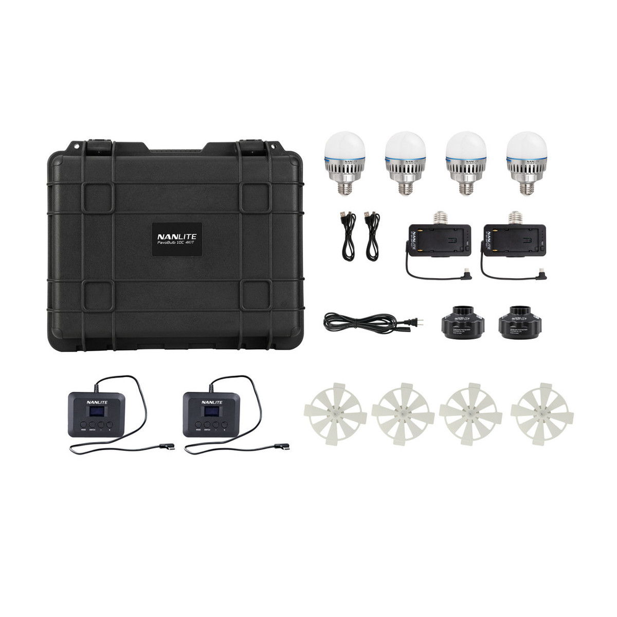 Nanlite PavoBulb 10C Bi-Color RGBWW LED Bulb (4-Light Kit) 1 Nanlite PavoBulb 10C Bi-Color RGBWW LED Bulb (4-Light Kit)