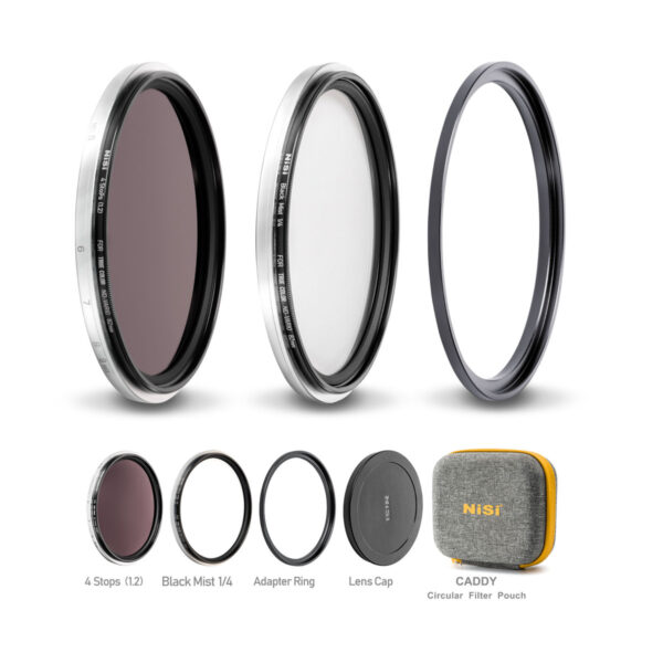 NiSi SWIFT Add On Kit True Color VND 1-5 Stops (4 Stop ND + Black Mist 1/4) 82mm