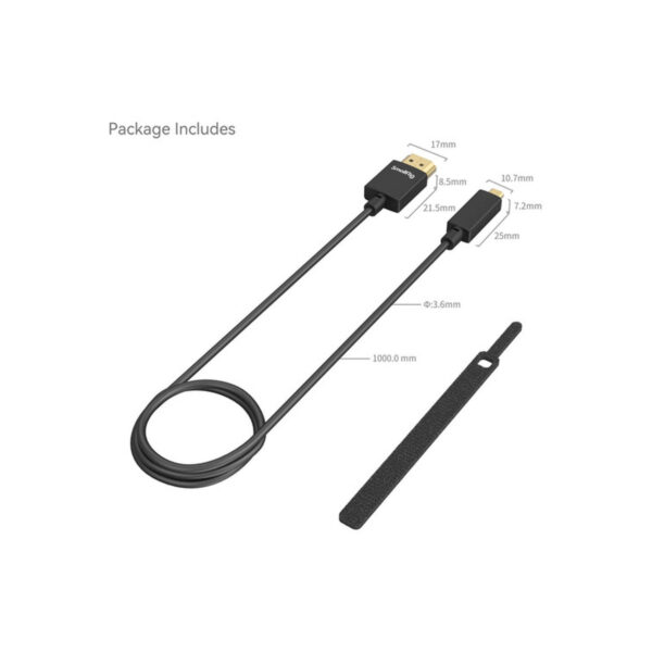 SmallRig Micro-HDMI to HDMI Cable (3.3′) 4795