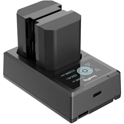 SmallRig NP-FZ100 Kit with 2 Batteries and 2-Bay USB Charger SmallRig NP-FZ100 Camera Battery and Charger Kit 3824B