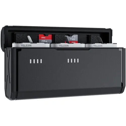 TELESIN Pocket-Size 3-Slot Charger Box & 2 Stamina Batteries Kit for GoPro HERO13 Batteries S0-ECB-09-TGP