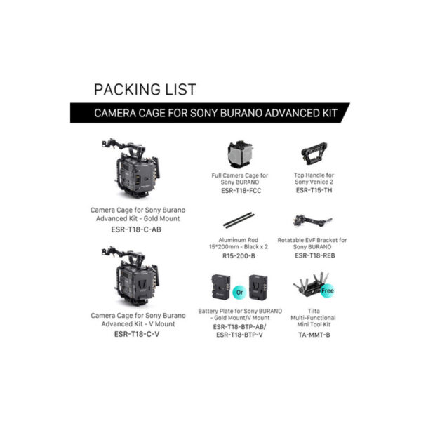 Tilta Camera Cage Basic Kit for Sony BURANO ESR-T18-A
