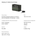 Tilta Portable Charging Station for EN-EL15C Batteries TBC-EL15-GN