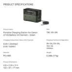Tilta Portable Charging Station for LP-E6 Batteries (Green) TBC-E6-GN