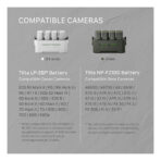 Tilta Portable Charging Station for NP-FZ100 Batteries (Off-White) TBC-FZ100-OW