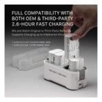 Tilta Portable Charging Station for NP-FZ100 Batteries (Off-White) TBC-FZ100-OW