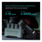 Tilta Portable Charging Station for NP-FZ100 Batteries (Off-White) TBC-FZ100-OW