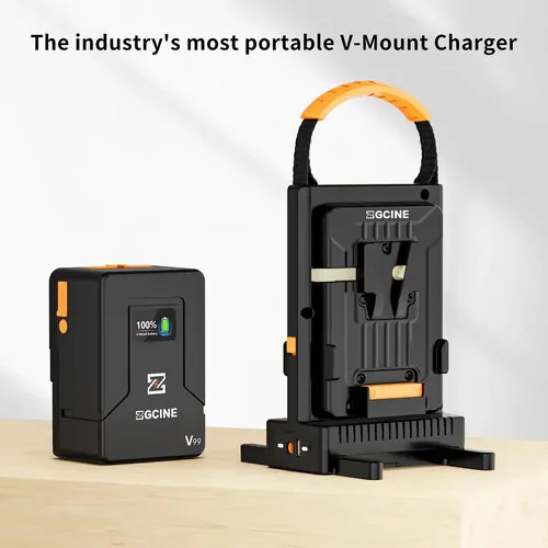 ZGCINE Dual Battery Charger Kit V-Mount (VM-C2)