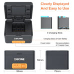 ZGCINE Charging Case for Select GoPro Batteries (PS-G10Kit3)