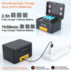 ZGCINE Charging Case for Select GoPro Batteries (PS-G10Kit3)